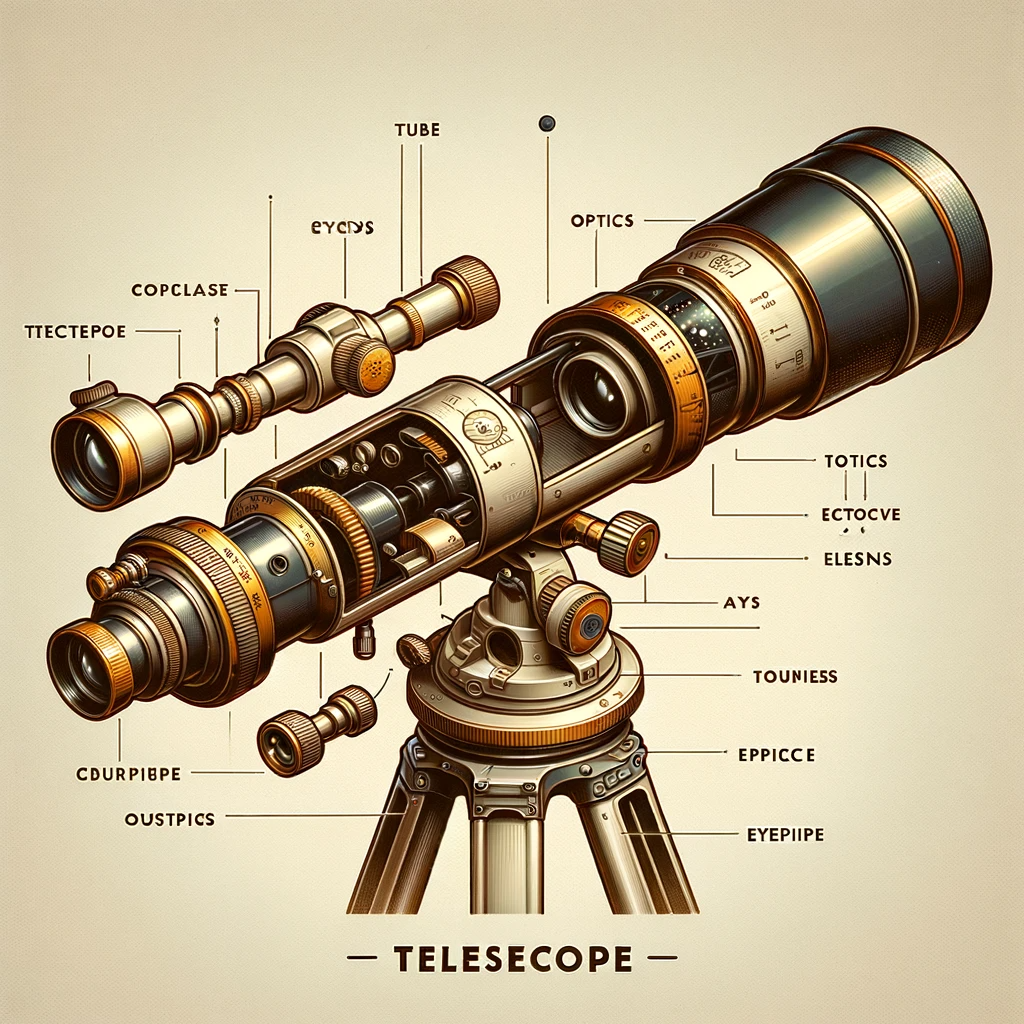 telescopio profesional partes