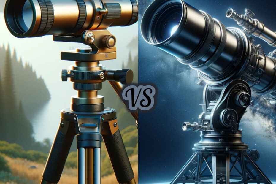 telescopio terrestre vs astronomico